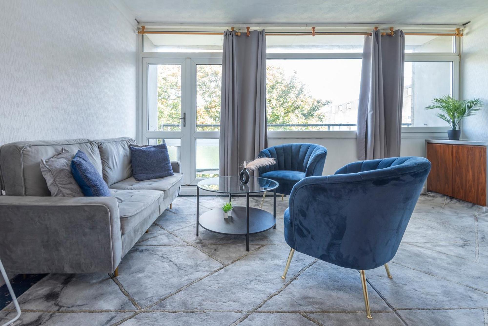 Apartamento Entire 3 Bedroom Luxury In With Private Balcony Londres